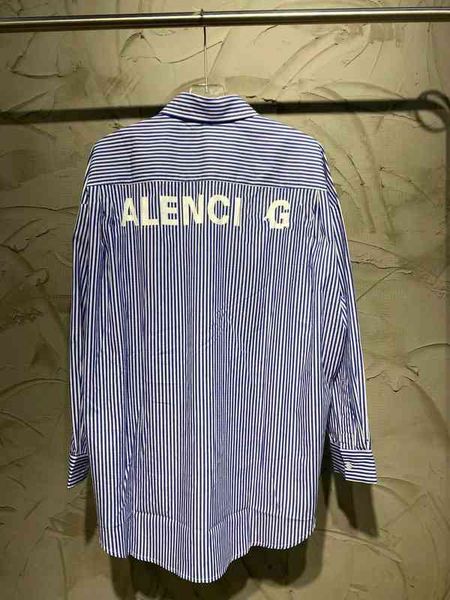 men's casual shirts ceiling quality correct paris alphabet print stripe casual loose long sleeve shirt ptty, White;black